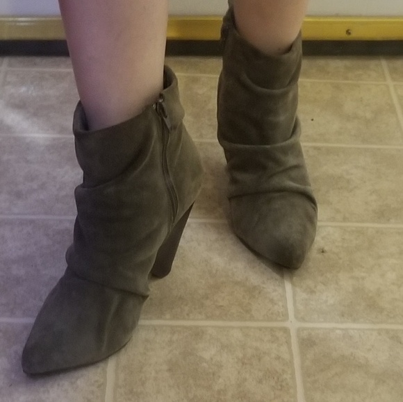 Fergie Vivacious Suede Ankle Boots - Picture 8 of 8